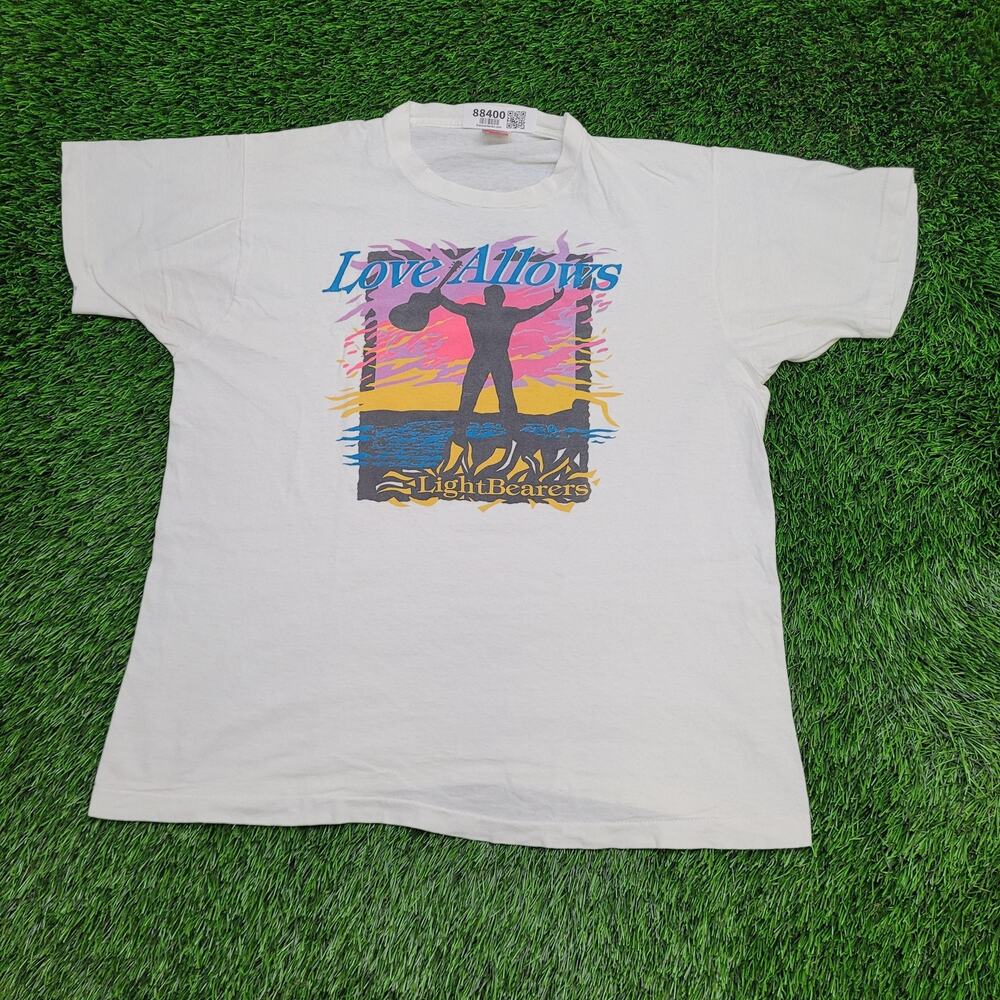 Vintage 90s Fruit-of-The-Loom Shirt Women XL 22x26 White USA